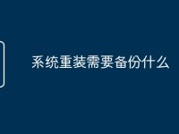 系统重装需要备份什么-路由网