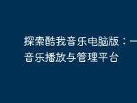 探索酷我音乐电脑版:一站式音乐播放与管理平台-路由网