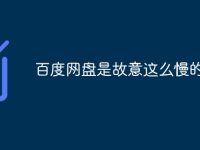 百度网盘是故意这么慢的吗-路由网
