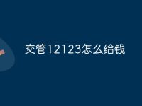 交管12123怎么给钱-路由网
