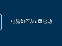 电脑如何从u盘启动-路由网