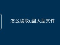 怎么读取u盘大型文件-路由网