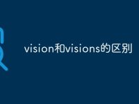 vision和visions的区别-路由网