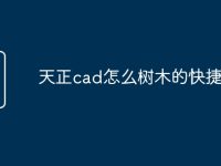 天正cad怎么树木的快捷命令-路由网
