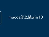 macos怎么装win10-路由网