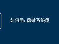 如何用u盘做系统盘-路由网
