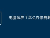 电脑蓝屏了怎么办修复教学-路由网