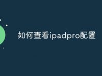 如何查看ipadpro配置-路由网