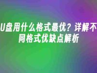 U盘用什么格式最优?详解不同格式优缺点解析-路由网
