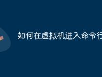 如何在虚拟机进入命令行-路由网