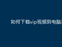 如何下载vip视频到电脑里？-路由网