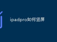 ipadpro如何竖屏-路由网