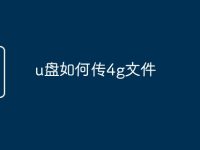 u盘如何传4g文件-路由网
