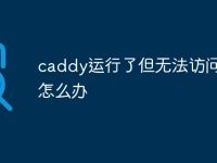 caddy运行了但无法访问网页怎么办-路由网