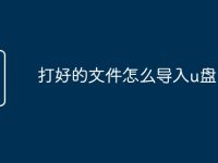 打好的文件怎么导入u盘-路由网