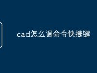 cad怎么调命令快捷键-路由网
