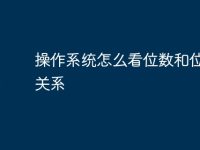 操作系统怎么看位数和位数的关系-路由网