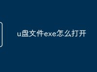 u盘文件exe怎么打开-路由网