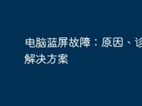 电脑蓝屏故障:原因、诊断与解决方案-路由网