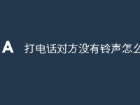 打电话对方没有铃声怎么回事-路由网