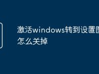 激活windows转到设置图标怎么关掉-路由网