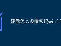 硬盘怎么设置密码win11-路由网