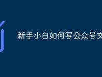 新手小白如何写公众号文章-路由网