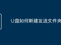 U盘如何新建发送文件夹-路由网