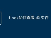 findx如何查看u盘文件-路由网