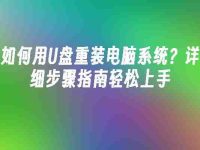 如何用U盘重装电脑系统?详细步骤指南轻松上手-路由网