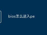 bios怎么进入pe-路由网