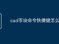 cad写块命令快捷键怎么没用-路由网