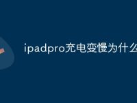 ipadpro充电变慢为什么-路由网