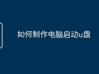 如何制作电脑启动u盘-路由网