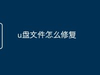 u盘文件怎么修复-路由网