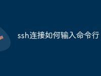 ssh连接如何输入命令行-路由网