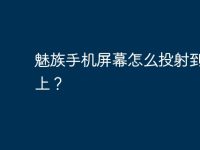 魅族手机屏幕怎么投射到电脑上?-路由网