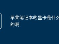 苹果笔记本的显卡是什么品牌的啊-路由网