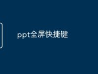 ppt全屏快捷键-路由网