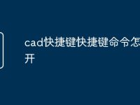 cad快捷键快捷键命令怎么打开-路由网