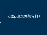 u盘pdf文件如何打开-路由网