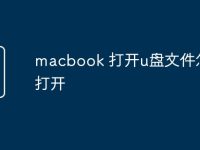 macbook 打开u盘文件怎么打开-路由网