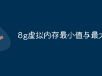 8g虚拟内存最小值与最大值-路由网