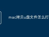 mac拷贝u盘文件怎么打开-路由网