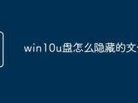 win10u盘怎么隐藏的文件夹-路由网