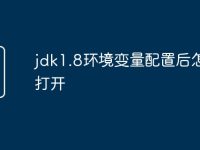 jdk1.8环境变量配置后怎么打开-路由网