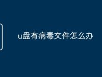 u盘有病毒文件怎么办-路由网