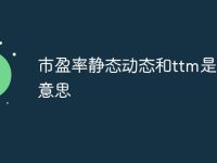 市盈率静态动态和ttm是什么意思-路由网