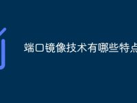 端口镜像技术有哪些特点-路由网