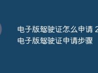 电子版驾驶证怎么申请 2025电子版驾驶证申请步骤-路由网